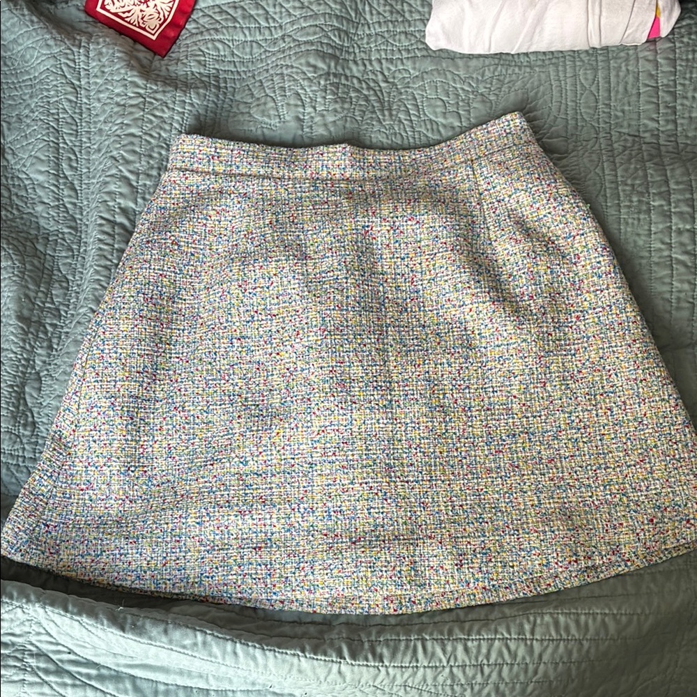 Hill House rainbow tweed Bea Skirt